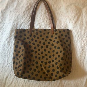 Madewell Canvas Transport Tote in Painted Spots